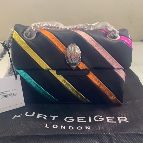 Kurt Geiger Handbags - - KURT GEIGER LONDON MINI KENSINGTON LEATHER BAG